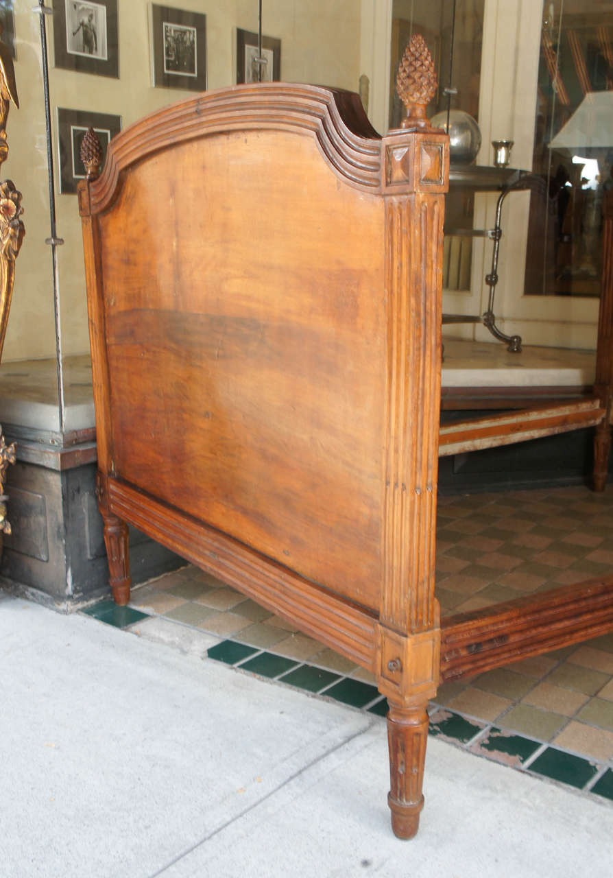 Louis XVI Period Walnut Alcove Bed In Good Condition In Hudson, NY