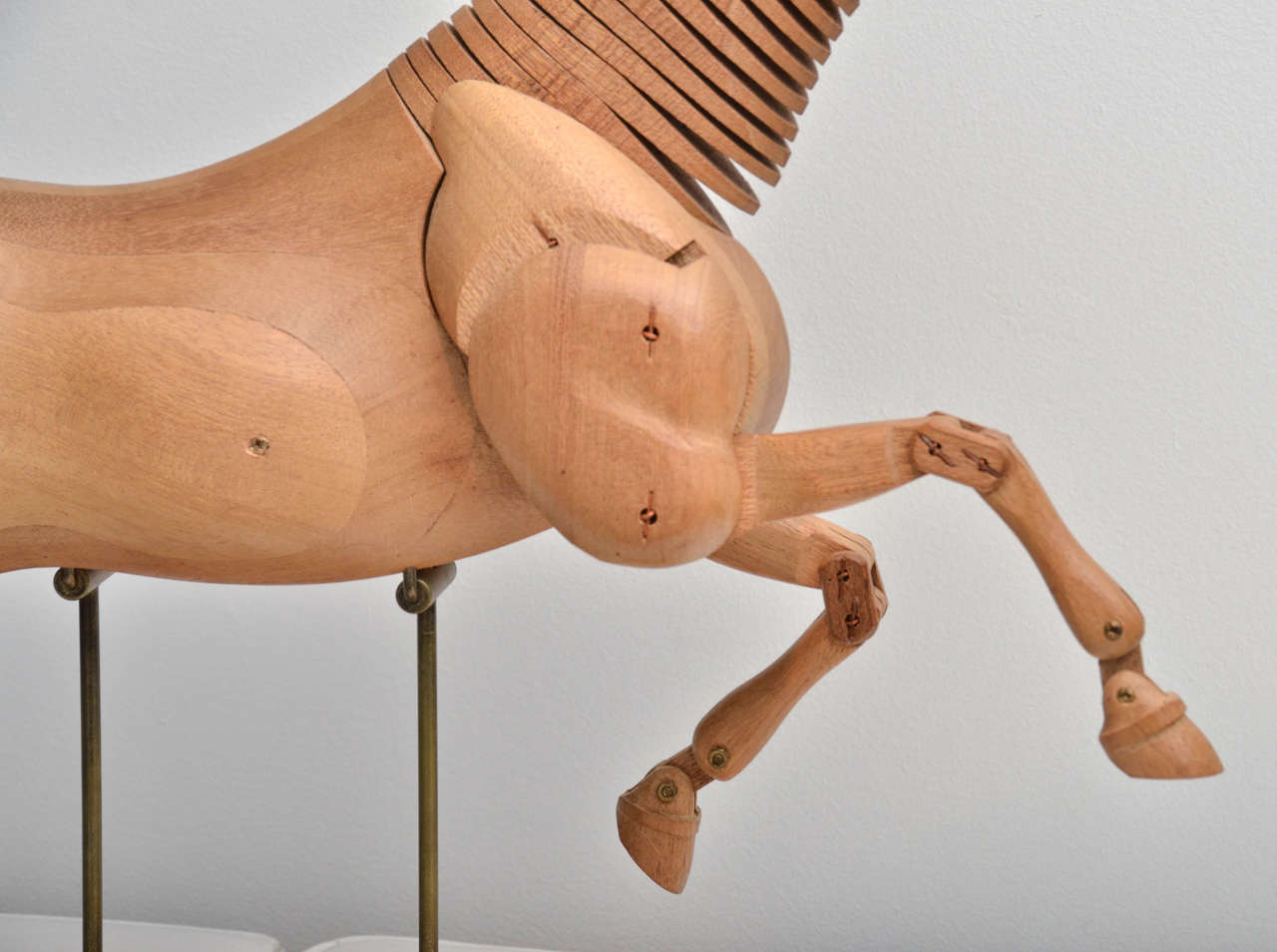 Artist's Wooden Sculptural Model Horse For Sale at 1stDibs artist