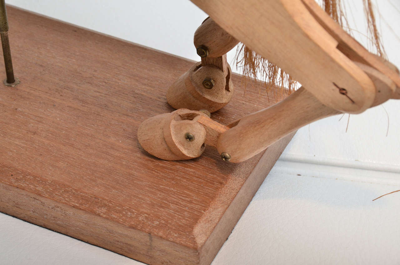 Artist's Wooden Sculptural Model Horse For Sale at 1stDibs artist