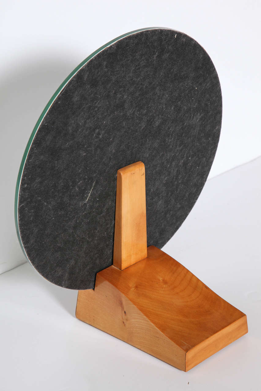 Émile-Jacques Ruhlmann, Sycamore Table Mirror, France, C. 1928 In Good Condition For Sale In New York, NY