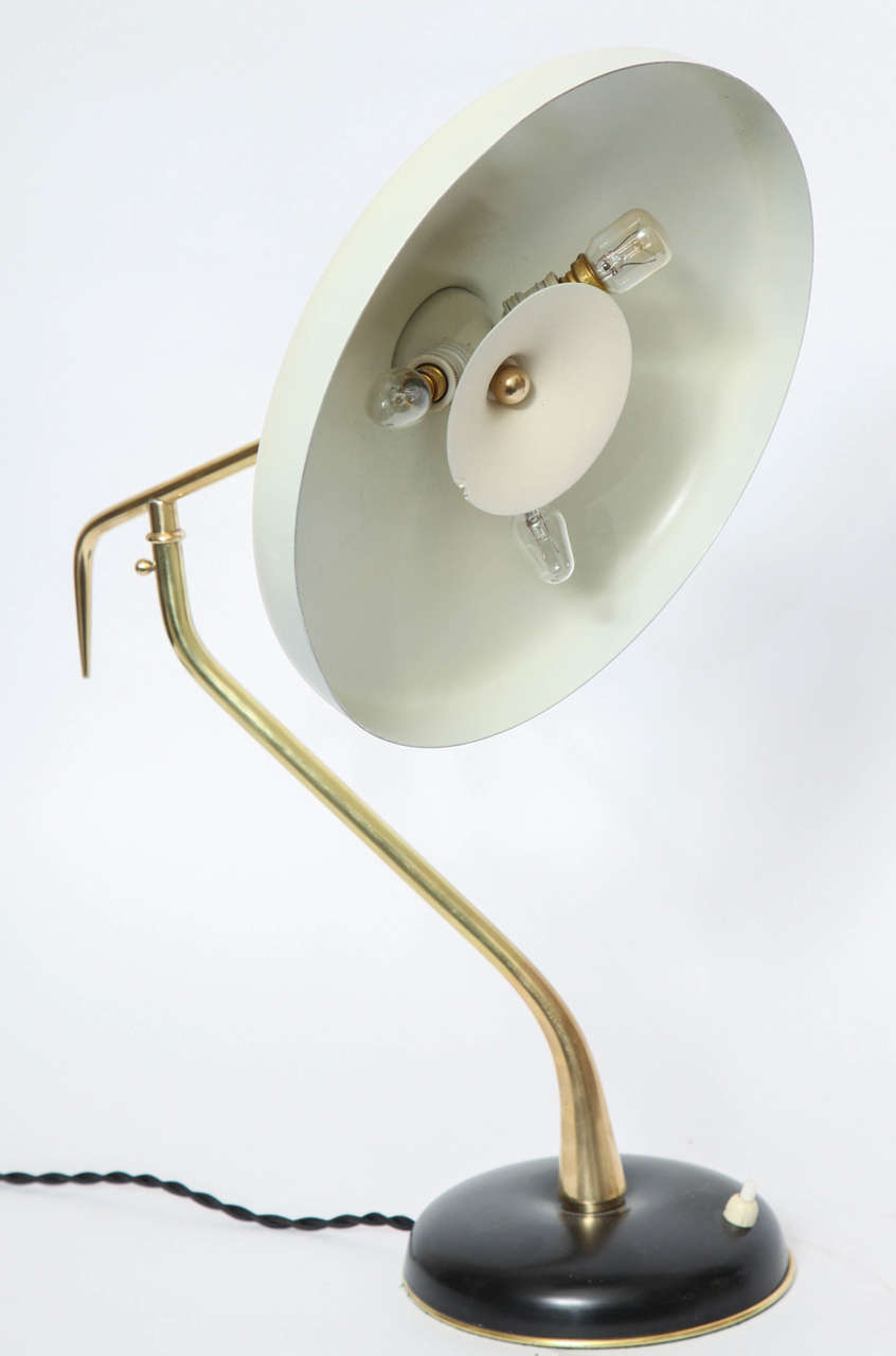 Pair of Italian, Early Articulated Table Lamps by Oscar Torlasco 1
