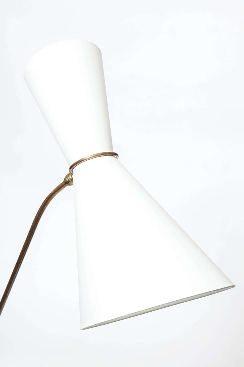 Mid-Century Modern French Articulated  Counter Balance Floor Lamp by Pierre Guariche