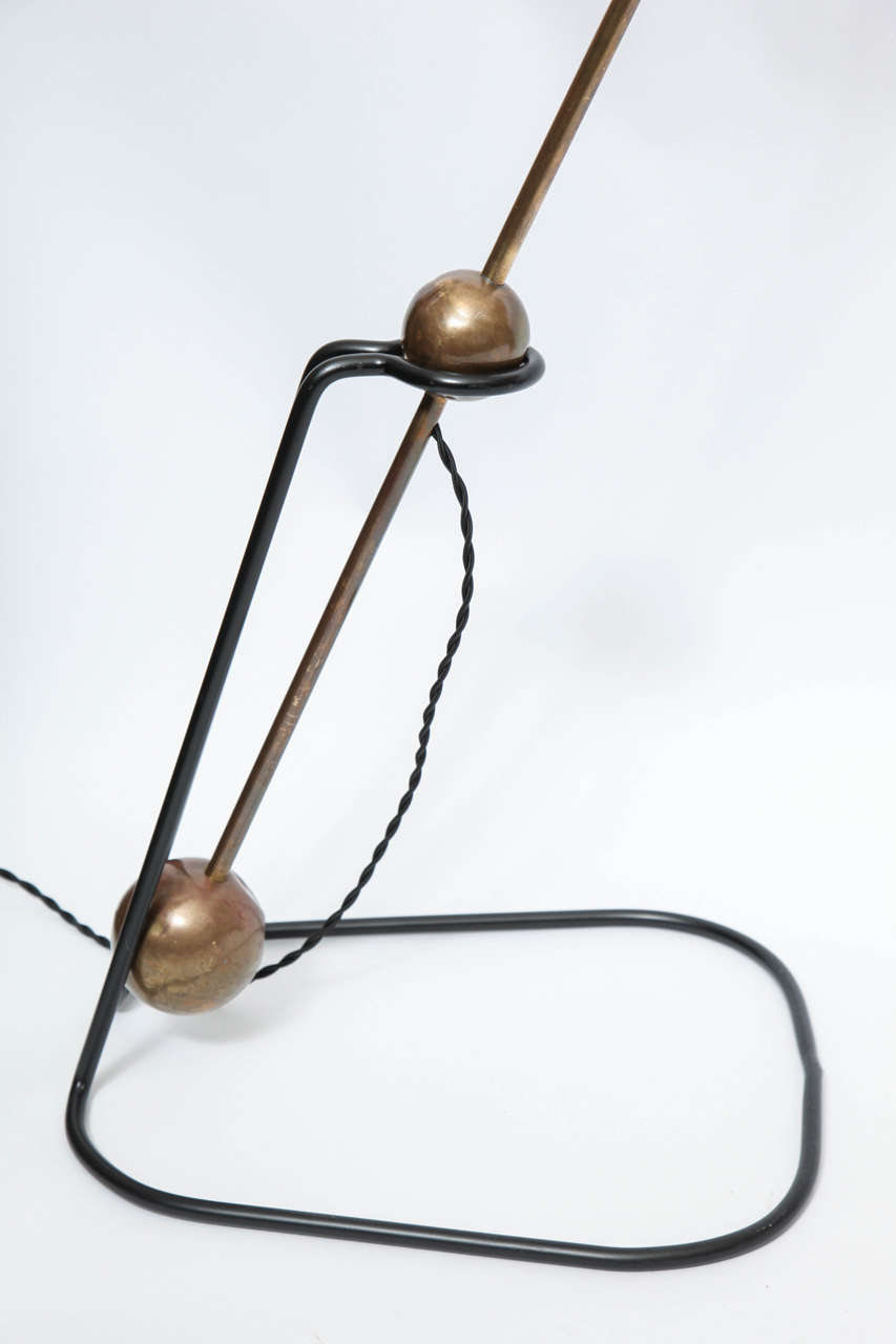 French Articulated  Counter Balance Floor Lamp by Pierre Guariche 1