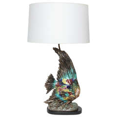 Italian Sculptural Ceramic Table Lamp