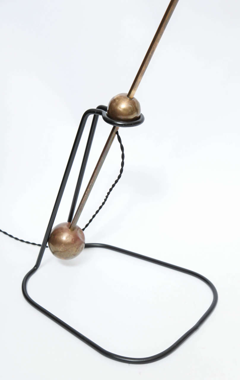 French Articulated Counter Balance Floor Lamp by Pierre Guariche at 1stDibs