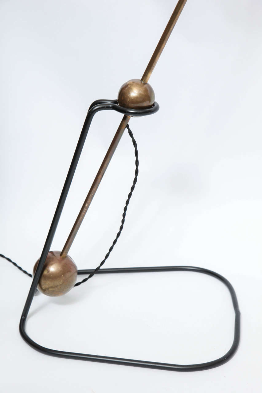 French Articulated Counter Balance Floor Lamp by Pierre Guariche at 1stDibs