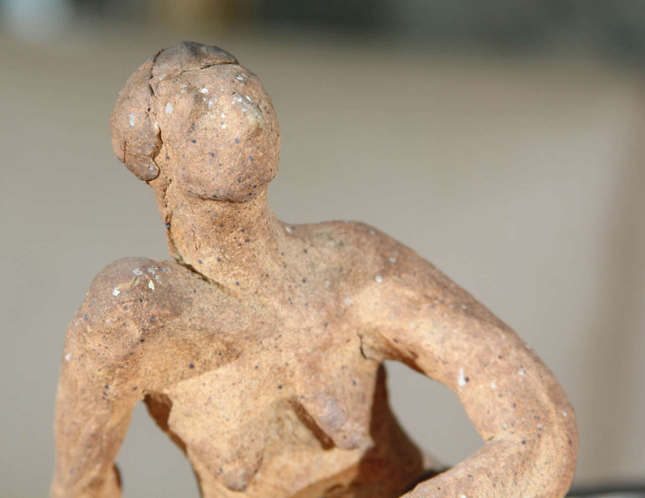 Folk Art Small Female Nude Sculpture