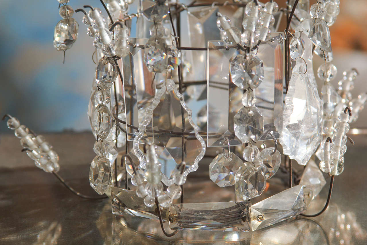 Crystal Crown of Vintage and Antique Crystal Beads and Crystals, 1950s or Earlier 3