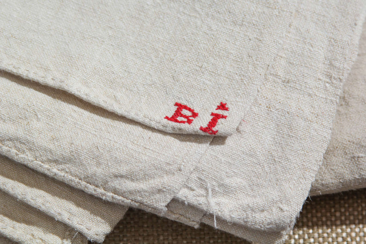Heavy Linen French Sheet at 1stdibs