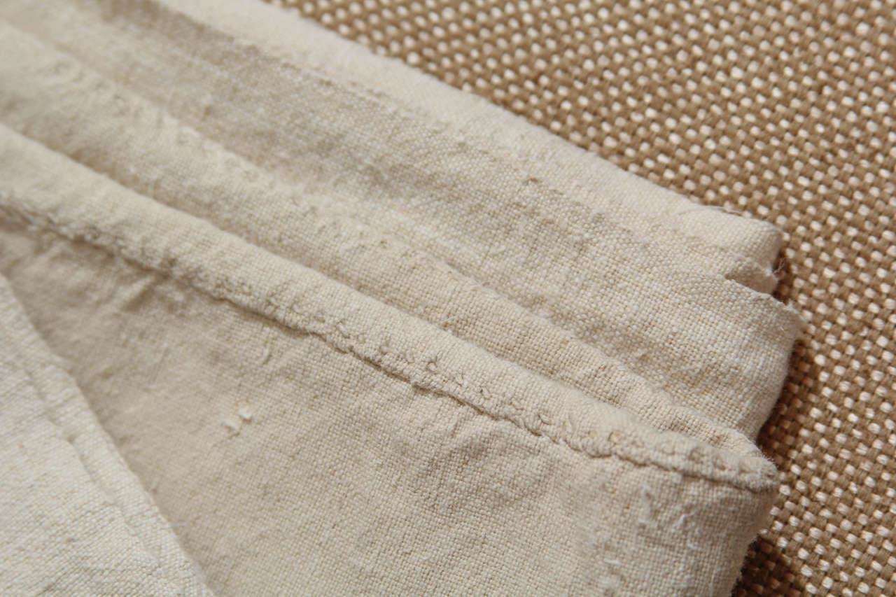 Heavy Linen French Sheet at 1stdibs