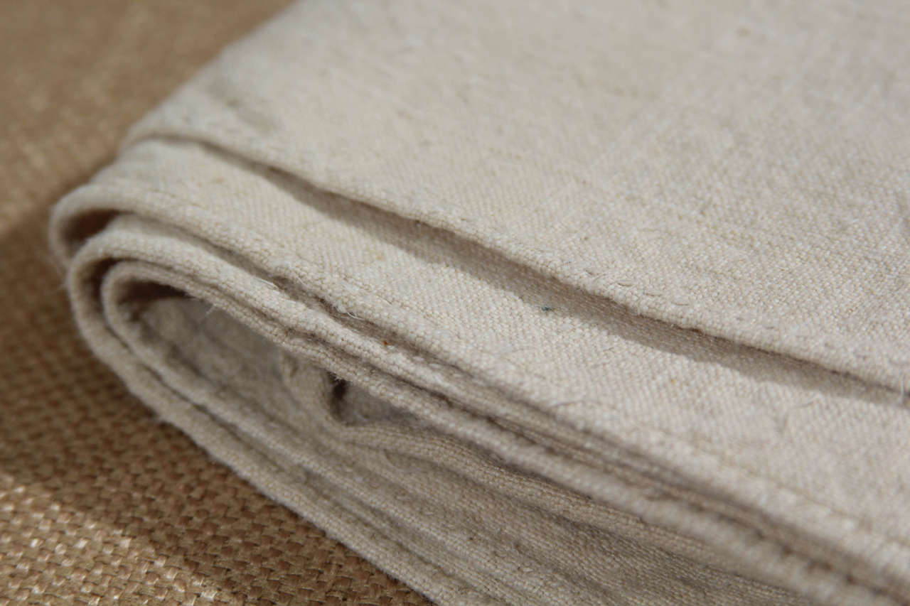 Heavy Linen French Sheet at 1stdibs