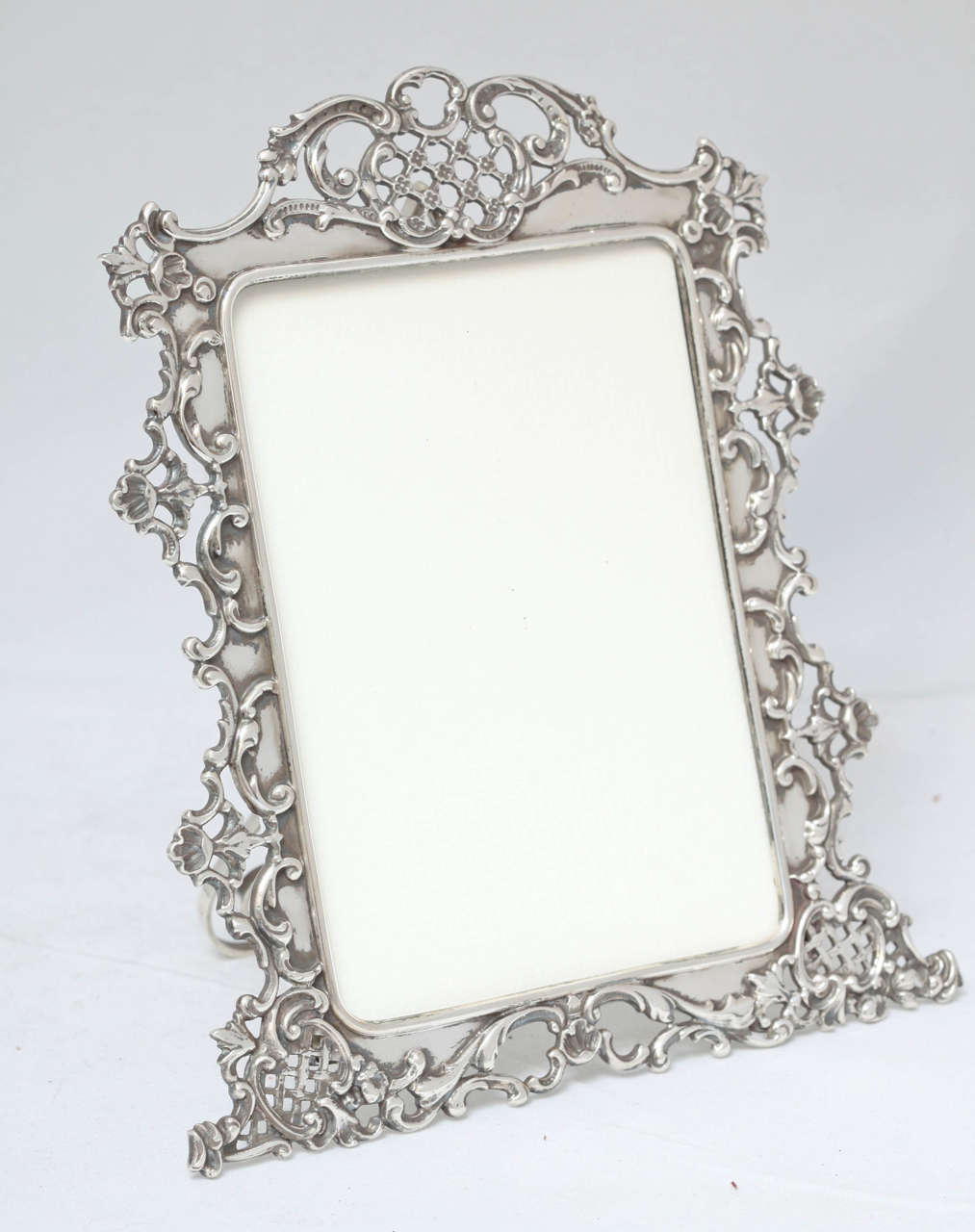 Victorian Beautiful All-Sterling Silver Picture Frame