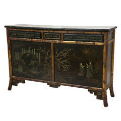 1950s Chinoiserie Chest With Scenic Detail