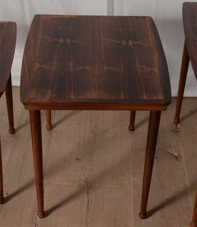 Danish Midcentury Nesting Tables in the Manner of Knuud Joos 2