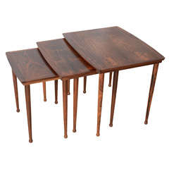 Danish Mid-century Nesting Tables In The Manner Of Knuud Joos 10