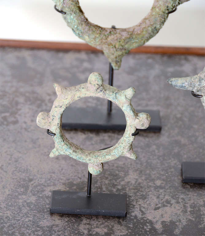 Thai Set of Five Bronze Bracelets