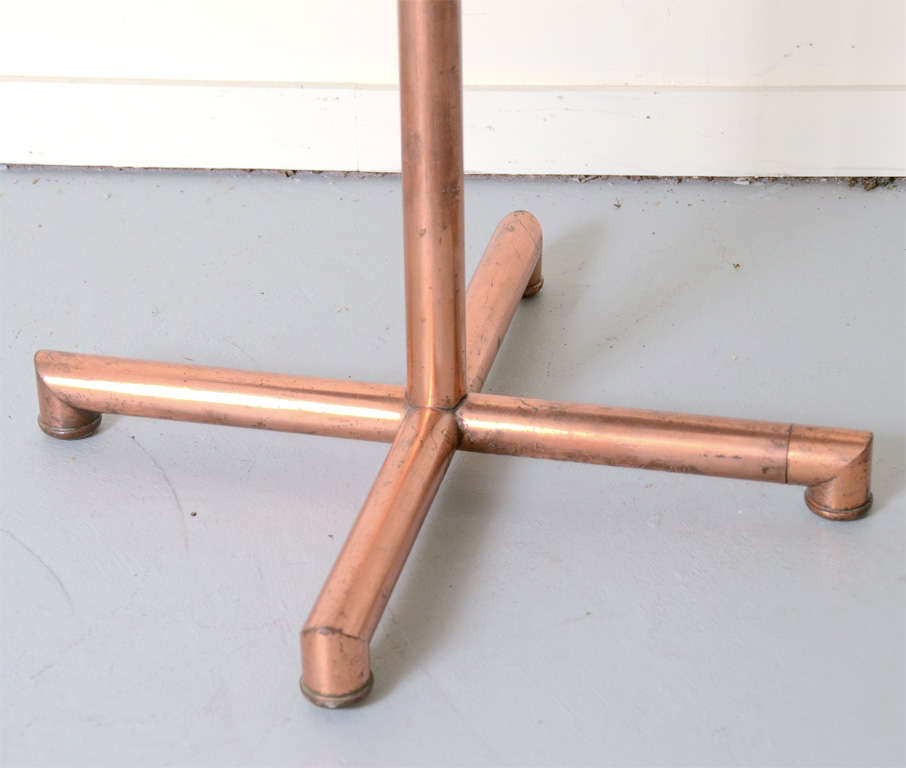 Swiss Adjustable Table with Copper Base by Francois Caruelle