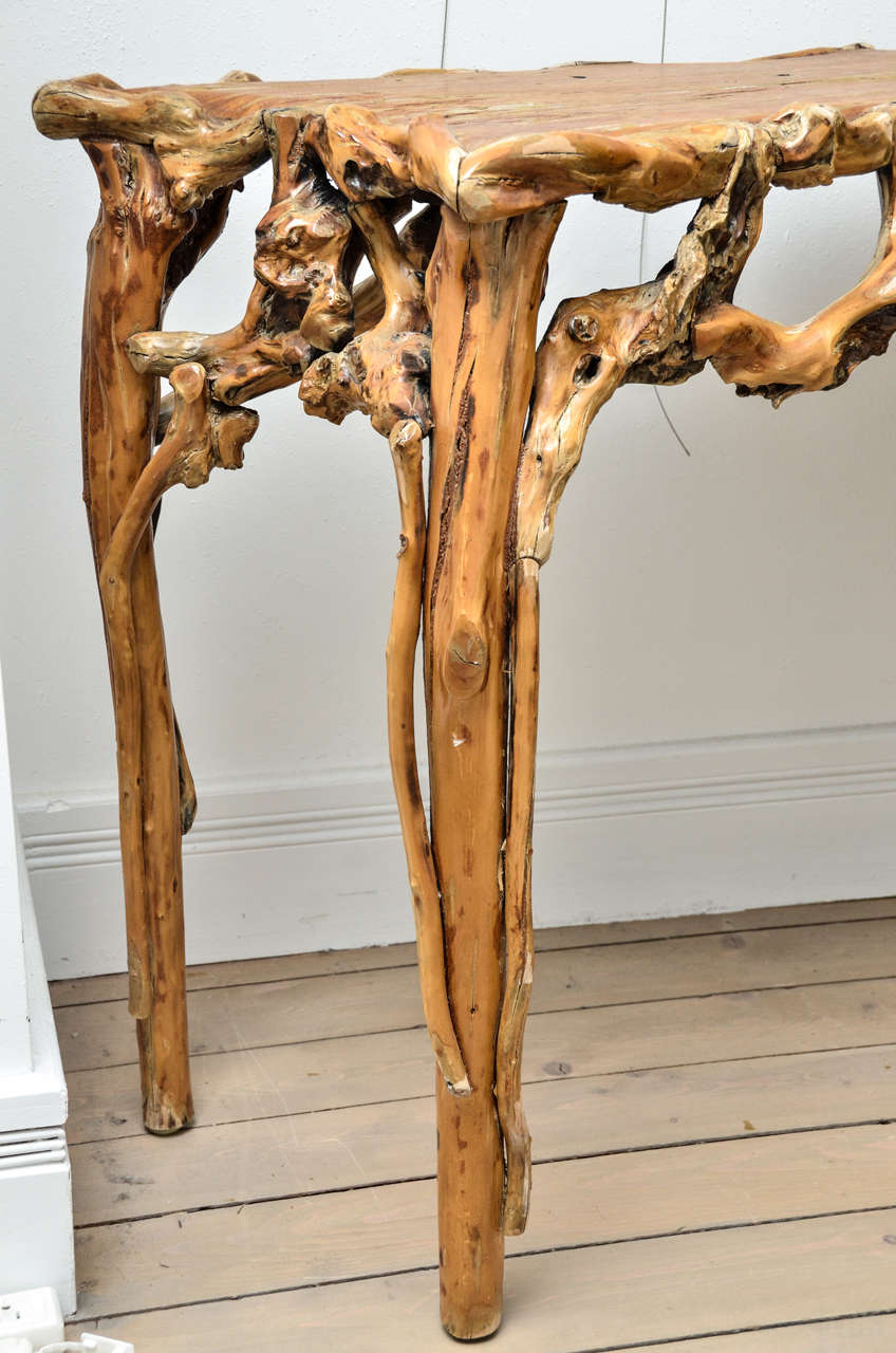 driftwood entry table