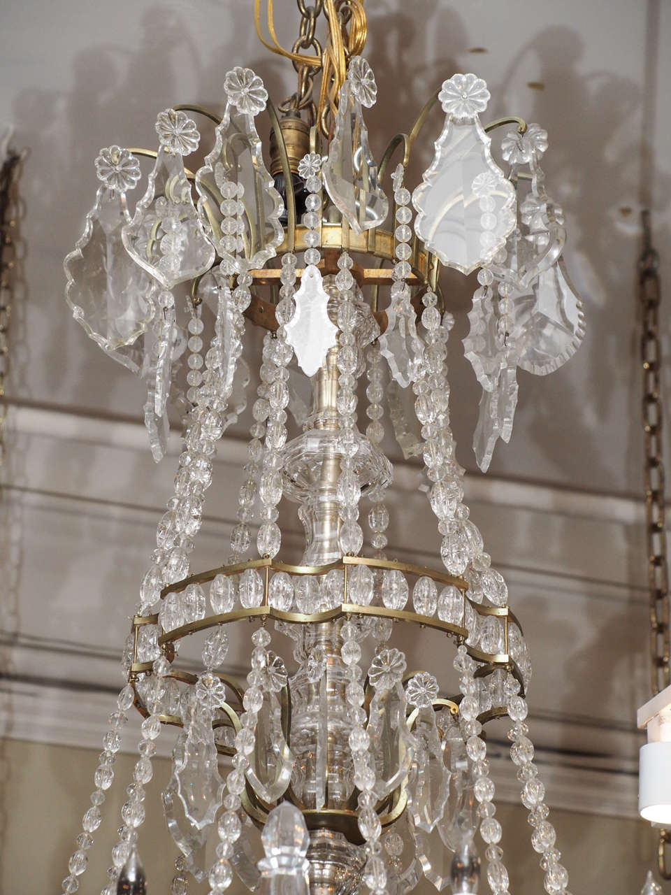 Antique French Louis XVI Baccarat Crystal Chandelier In Excellent Condition In New Orleans, LA