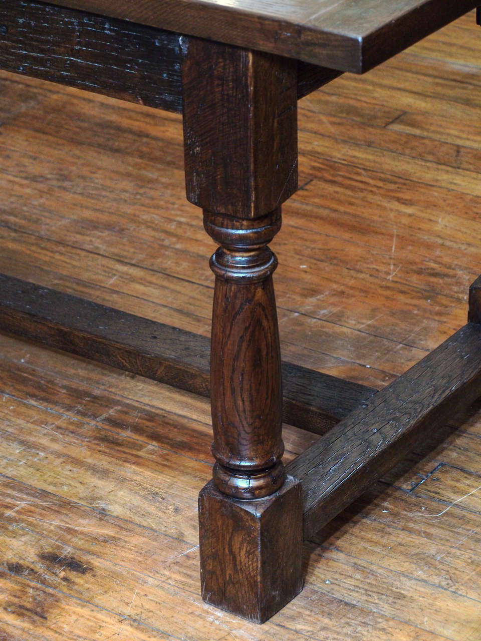 20th Century Antique English Elizabethan Style Trestle Table