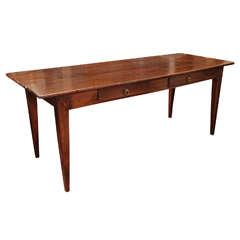 19th Century Walnut Farm Table