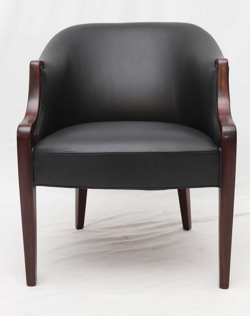 Vintage Danish club chair in the style of Frits Henningsen.  Store formerly known as ARTFUL DODGER INC
