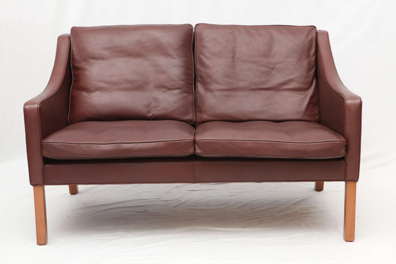 Borge Mogensen Model #2208 Two-Seat Sofa Designed in 1963 and Produced By Fredericia