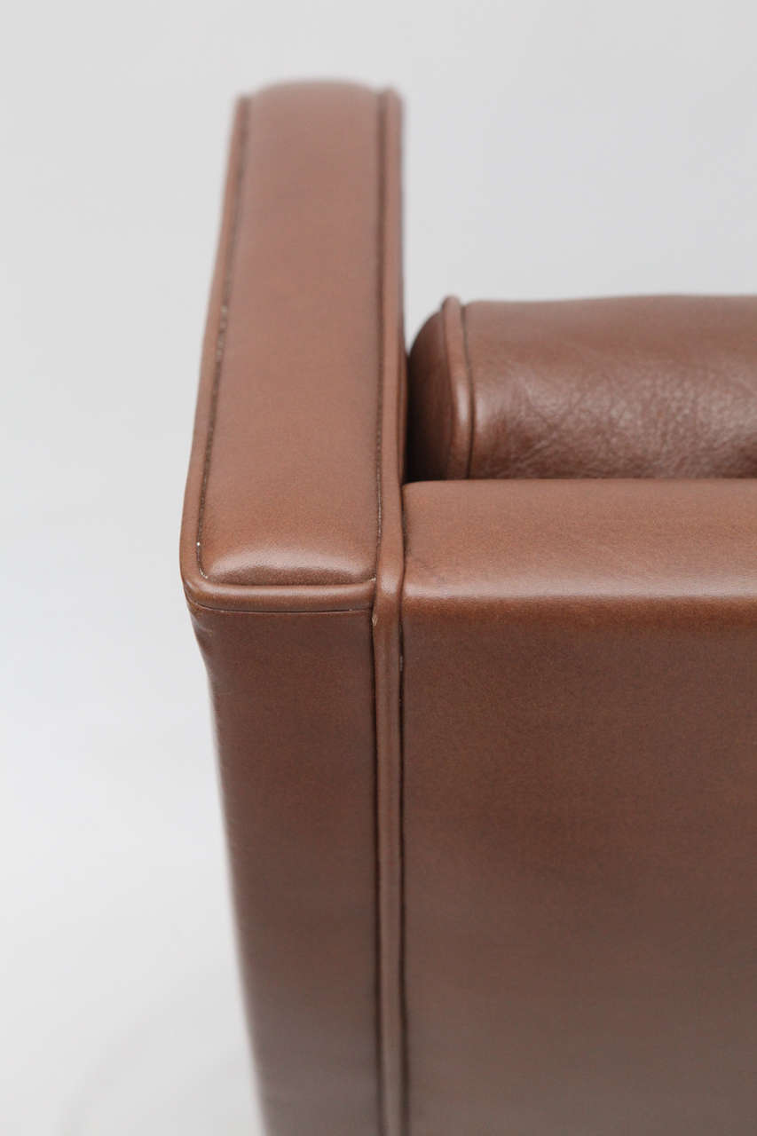 Borge Mogensen Leather Wingback Chair 2