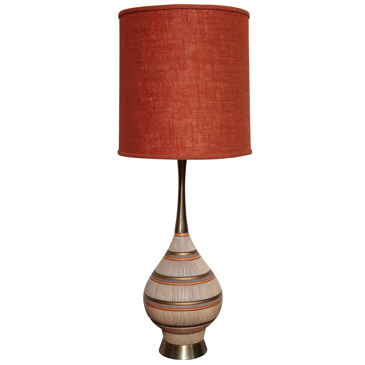 Midcentury Ceramic Lamp by Quartite Creative Corp