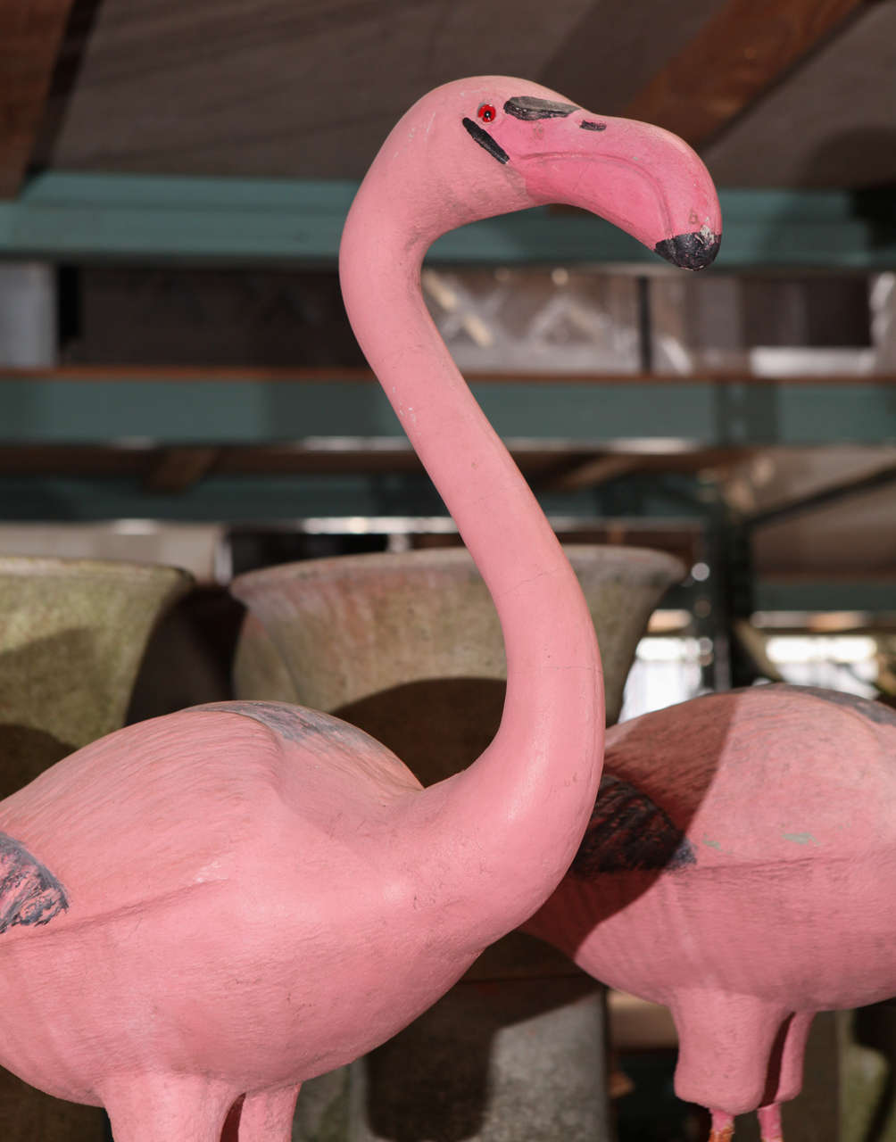 20th Century Pink Flamingo Garden Sculpture