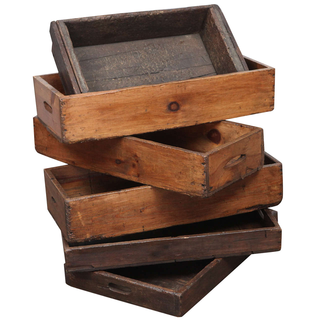 American Industrial Factory Wooden Trays