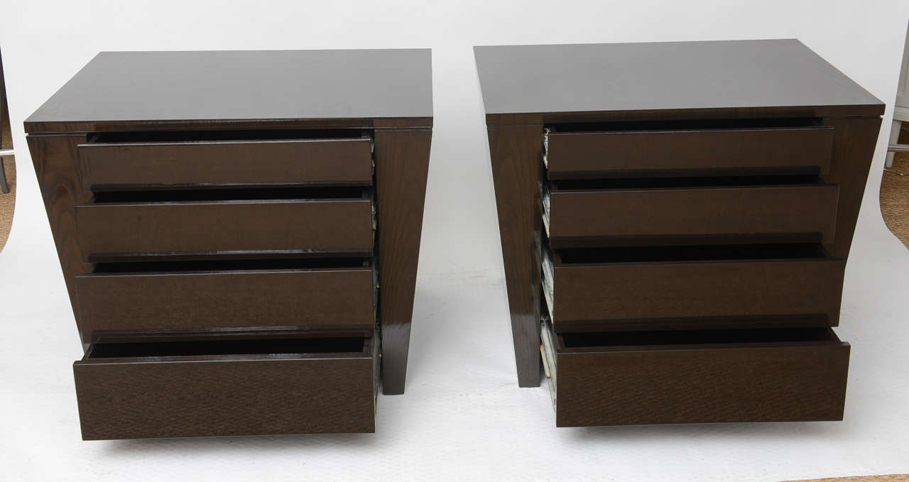American Pair of Ebonized Chests 