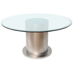 Used Midcentury Steel Drum Table