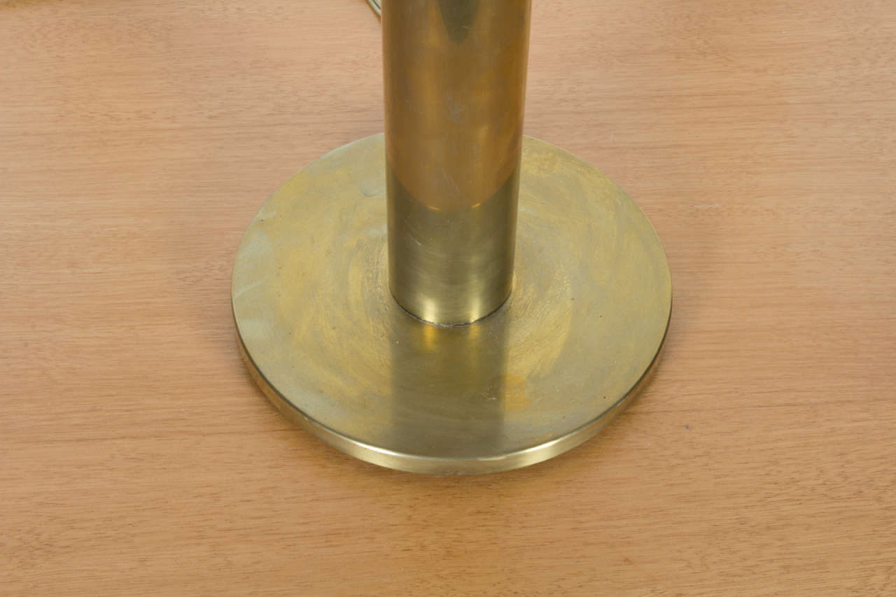 Minimalist Nessen Brass Table Lamp