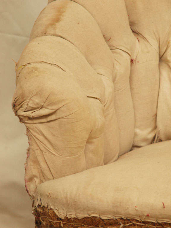 Wood Tufted Sofa