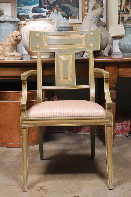 Set of Eight Arm Chairs by Michael Taylor