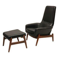 Vintage Ib Kofod-Larsen Adjustable Lounge Chair