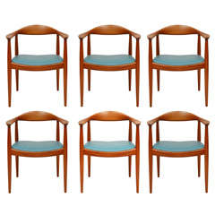 Ensemble de 6 chaises « The Chairs » de Hans Wegner