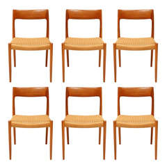 Set of 6 Niels Moller Chairs