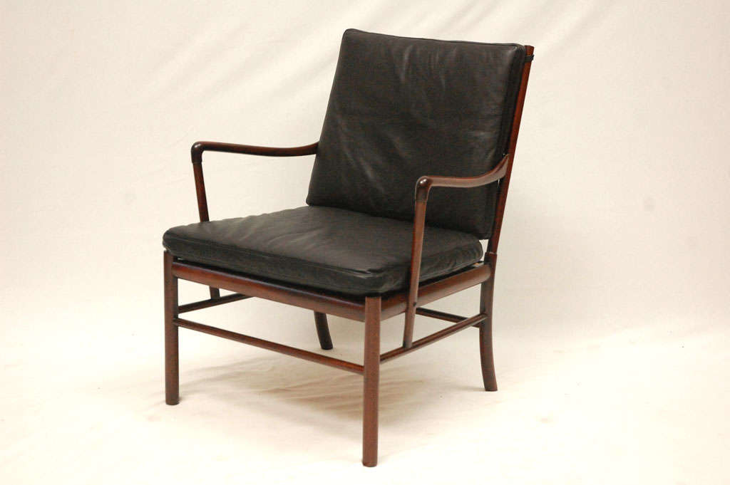 Ole Wanscher Colonial Armchair Designed in 1949 and Produced by Poul Jeppesen.  Store formerly known as ARTFUL DODGER INC