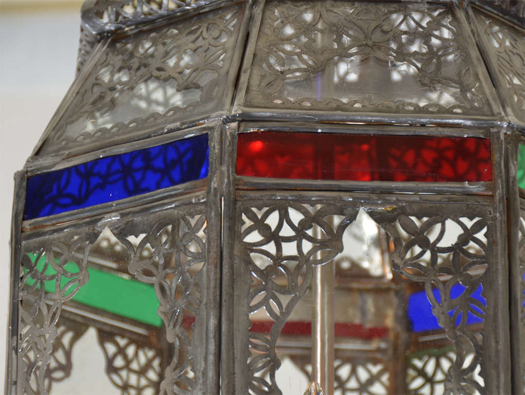 Glass Beautiful Moroccan Lantern For Sale