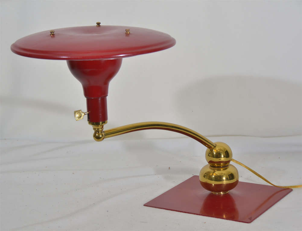Fully restored,  Articulating Vintage Desk Lamp by M G Wheeler, commonly called a 