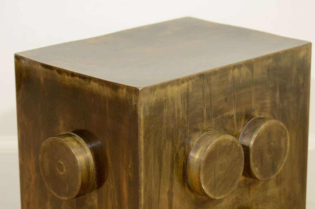 American A Phillip & Kelvin LaVerne 'Motion #2' Patinated Small Table.