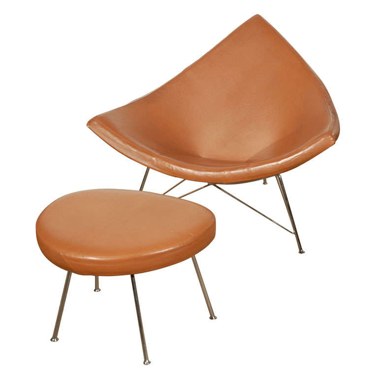 George Nelson Coconut Chair and Ottoman