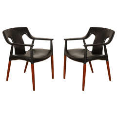 Pair of A. Bender Madsen & Ejner Larsen Lounge Chairs