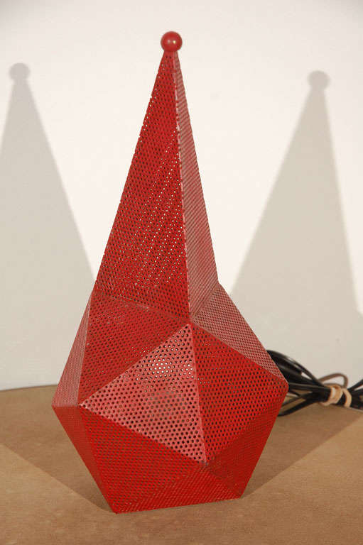 Metal Table Lamp by Mathieu Mategot (1910-2001)