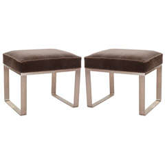 Pair of Mid Century Stools or Benches by Milo Baughman