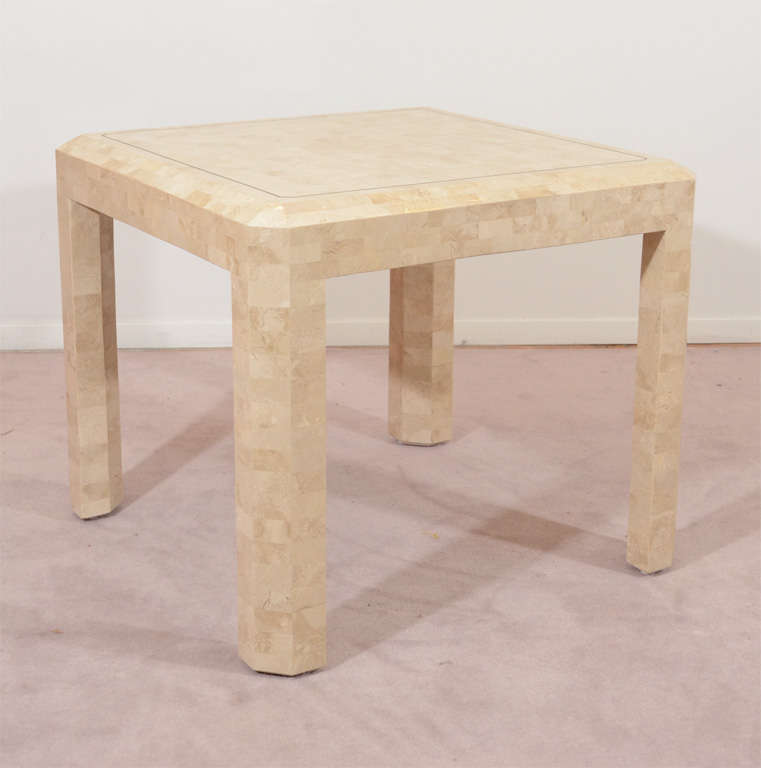 Pair of Mid Century Tessellated Stone Tables by Maitland Smith
