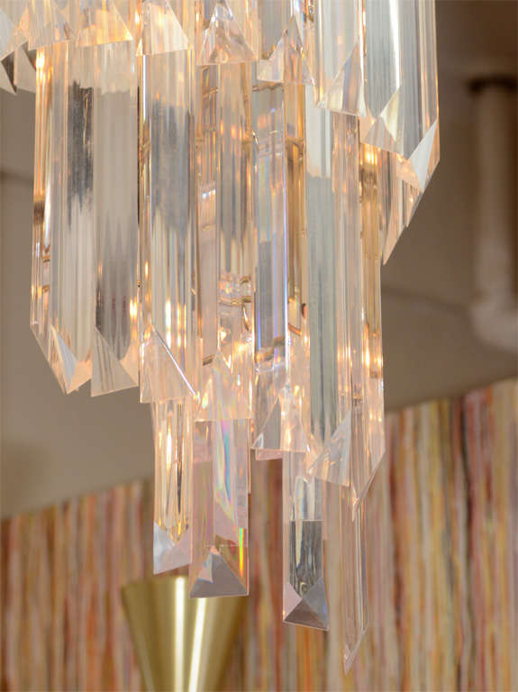 mid century lucite chandelier
