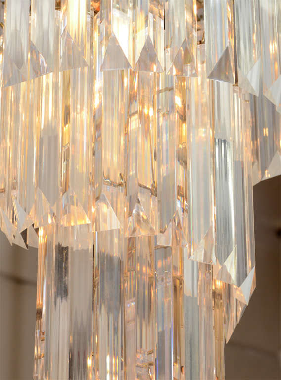 spiral chandelier